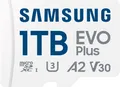 Produktbild: Samsung EVO Plus (2024) inkl. SD-Adapter Speicherkarte (1000 GB, Video Speed Class 30 (V30)/UHS Speed Class 3 (U3), 160 MB/s Lesegeschwindigkeit)