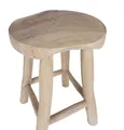 Produktbild: Rustikaler Teakholz Hocker Sitzhocker Holzhocker Blumenhocker Beistelltisch Deko
