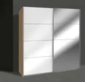 Produktbild: Schwebetürenschrank Wimex Easy Plus plankeneiche Weißglas 180cm 89223853