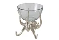 Produktbild: BOLTZE Dekoschale Oktopus Dekoschale Marina – Handgefertigte Glasschale in Silber (1 St)