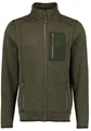 Produktbild: OS Trachten Strickfleecejacke Nucku Outdoorjacke mit Stehkragen und Brusttasche in Kontraststoff