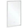 Produktbild: Villeroy & Boch Subway 3.0 Spiegel mit LED-Beleuchtung, Rechteck, 500x750x47,5mm, A4635000, Farbe: White Matt
