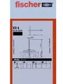 Produktbild: FISCHER Federklapp – Gewindeschaft Metall M4x100 Federklappdübel KD 4 E197410