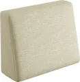 Produktbild: sunnypillow Palettenkissen mit abnehmbarem Bezug Kaltschaum Palettenauflage Palettenpolster Palettensofa Sitzkissen Rückenlehne Indoor Outdoor Seitenkissen 60x40x20/10cm Cremefarben