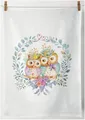 Produktbild: Ambiente® Geschirrtuch Owl couple in love, (1-tlg., 1-teilig), Geschirrtücher ca.50x70cm Baumwolle