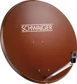 Produktbild: Stahl Satellitenschüssel 80 cm ziegelrot