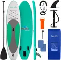 Produktbild: SereneLife Aufblasbares Stand Up Paddle Board mit Premium Zubehör, breites, stabiles Design und rutschfestem Eva-Deckpolster. Kapazität: 158,8 kg