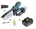 Produktbild: Makita DUC150Z Akku-Astsäge 18V mit Zugabe 1x Akku 6Ah Kettensäge 15cm