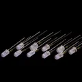 Produktbild: 10 x 5mm LED zum Einlöten für Tacho Cockpit Beleuchtung 12V kalt weiss