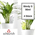Produktbild: Scheurich Wasserspender Bördy S | 4er Set Grün/Transparent | 90 ml Füllmenge | Bewässerungskugel klein mit Ton Fuß | Wasserspender Pflanzen und Blumen Terrakotta Stiel