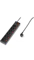 Produktbild: Renkforce Steckdosenleiste 6-fach Schwarz 16A,250 V/AC ,50Hz Max.3680W