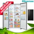 Produktbild: Hisense Side by Side Kühschrank RS677N4BFD 519 L Schwarz Breite 91 cm Inverter