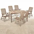 Produktbild: Garden Pleasure SOLO Sitzgruppe 7 tlg Sitzgruppe Gartenmöbel Set
