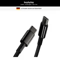 Produktbild: USB C Kabel 100W 1m PD QC 4.0 Schnellladung für iPhone, MacBook, Galaxy