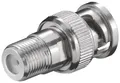 Produktbild: Goobay F-Adapter: F-Buchse > BNC-Stecker - Adapter-Stecker aus Zink