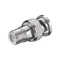 Produktbild: Goobay 11850 F-Adapter, F-Buchse > BNC-Stecker, Zink, 1er pack