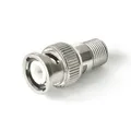 Produktbild: Adapter BNC-Stecker an F-Buchse / Kupplung Metall