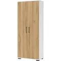 Produktbild: Germania Aktenschrank Profi 3.0, 4250-559 aus Holz, abschließbar, 80x200x40cm (B/H/T), weiß / eiche