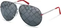Produktbild: Porsche Design Turbo 1 Sonnenbrille Silber Smoke/Mirror Silver/CAT3 Mann Silber Smoke/Mirror Silver/CAT3