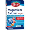 Produktbild: ABTEI Magnesium + Calcium + D3 + K 42 St