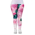 Produktbild: cosey - Bunte Bedruckte Blumen-Leggings (Einheitsgröße) - Design Crysanthemen