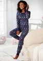 Produktbild: LASCANA Pyjama (2 tlg) mit winterlichem Druck