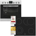 Produktbild: Exquisit Einbauherdset EHE185-HBZ-020-Set inox | 75 l Garraumvolumen | 9 Backofenprogramme | Kochfeld mit Rahmen | Energieklasse A