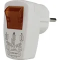 Produktbild: Unitec 44084L Schuko-Stecker, pvc mit Ausschalter, beleuchtet, weiß