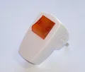 Produktbild: Schutzkontakt Stecker m. Winkel beleuchtetem Ausschalter weiß PVC Unitec 44084L