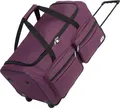 Produktbild: MONZANA® Reisetasche mit Rollen 85 Liter Volumen Trolley Funktion Teleskopgriff 70x36x34cm Standfüße XL Groß Weichgepäck Reisegepäck Gepäcktasche