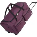 Produktbild: MONZANA® Reisetasche mit Rollen 85 Liter Volumen Trolley Funktion Teleskopgriff 70x36x34cm Standfüße XL Groß Weichgepäck Reisegepäck Gepäckt... - Violett