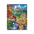 Produktbild: Larsen Puzzle US24 – Märchen der Gebrüder Grimm, Alter 4–7, Rahmenpuzzle für Kinder, 33 Teile, märchenhaftes Lernspiel, Figurenstücke, stabiles Tablettdesign
