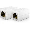 Produktbild: 2x CAT6 Patchkabel Verbinder Kupplung Koppler Netzwerk LAN RJ45 Kabel Adapter