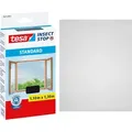 Produktbild: tesa  Insektenschutz Standard Fliegengitter Fenster ohne Bohren grau 1,1 x 1,3 m - Schwarz