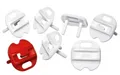 Produktbild: Reer Steckdosenkappe Steckdosensicherung, abnehmbar, 6+1, 6x weiß, 1x rot, NEU