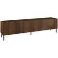 Produktbild: Mirjan24 Tv-Lowboard, Nussbaum, Schwarz, Metall, Rechteckig,Rechteckig, 200x50x37 cm, Wohnzimmer, Wohnwände, Lowboards, Lowboards stehend