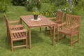 Produktbild: MX Gartenmöbel Set Santos 5tlg. Holzmöbel Terrassenmöbel Gartengarnitur Tisch