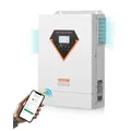 Produktbild: VEVOR Hybrid-Solarwechselrichter, 6000 W, All-in-One-Sinus-Wechselrichter mit Ladegerät, 48 V DC auf einphasig 220/230 V AC, mit integriertem 120-A-MPPT-Solarladeregler, für netzunabhängige Blei-Säure-Lithium-Batteriesysteme