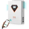 Produktbild: VEVOR 6 kW Hybrid-Solarwechselrichter, 48 V DC auf 220/230 V AC, integrierter 120 A MPPT-Solarregler, für Li-Blei-Batterien in Off-Grid-Systemen