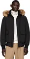 Produktbild: Tommy Hilfiger Herren Jacke Rockie Down Bomber abnehmbare Kapuze, Schwarz (Black), L