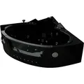 Produktbild: Whirlpool villa carlotta schwarz 1,5m Eckwanne Badewanne