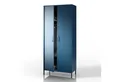 Produktbild: Jan Nowak Kleiderschrank FLAVIO Kleiderschrank Metall Stahl 80x185x45cm 3 Zonen Sparkling (Stahl 0,6mm, 40kg pro Zone, Magnete Silikonpads, Wandmontage) Brilliance Beine regulierbar Wohnzimmer Schlafzimmer
