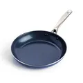 Produktbild: Blue Diamond Cookware Diamon Infused Bratpfanne (24cm), keramische Antihaftbeschichtung, PFAS-frei, Induktion, spülmaschinenfest, backofenfest, blau