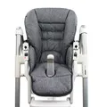 Produktbild: BAMBINIWELT Ersatzbezug Sitzkissen Bezug kompatibel mit Peg Perego Prima Pappa-Diner MELIERT (meliert dunkelgrau)