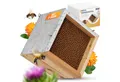 Produktbild: BEESI Insektenhotel BEESI Bienenhotel mit Metalldach I 600 Nisthülsen aus Pappe 6 & 8 mm Ø, (Packung, 1-St., Mit Aufhängung), 22T x 22B x 20H cm