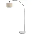 Produktbild: MONZANA® Bogenlampe Stoffschirm Marmorfuß 150-175 cm Höhenverstellbar Fußschalter Schwenkbar E27 Wohnzimmer Schlafzimmer Stehlampe Standleuchte Leinen