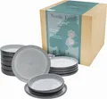 Produktbild: CreaTable, 21520, Nordic Fjord Frost, Tellerset 12-tlg, Steinzeug