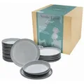Produktbild: CreaTable Nordic Fjord Frost Tafelservice 12-tlg Steinzeug