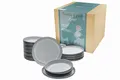 Produktbild: CreaTable, 21520, Serie Nordic Fjord, 12-teiliges Geschirrset für 6 Personen, Teller Set aus Steinzeug, spülmaschinen- und mikrowellengeeignet, Qualitätsproduktion