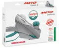 Produktbild: Meto HACCP Handauszeichner (für 26x16mm Etiketten, 14 vordefinierte Texte, 2 zeilig, 20-stellig, Meto Classic M Preisauszeichner, silber-teal)